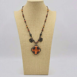 Vintage Carnelian Beaded Necklace